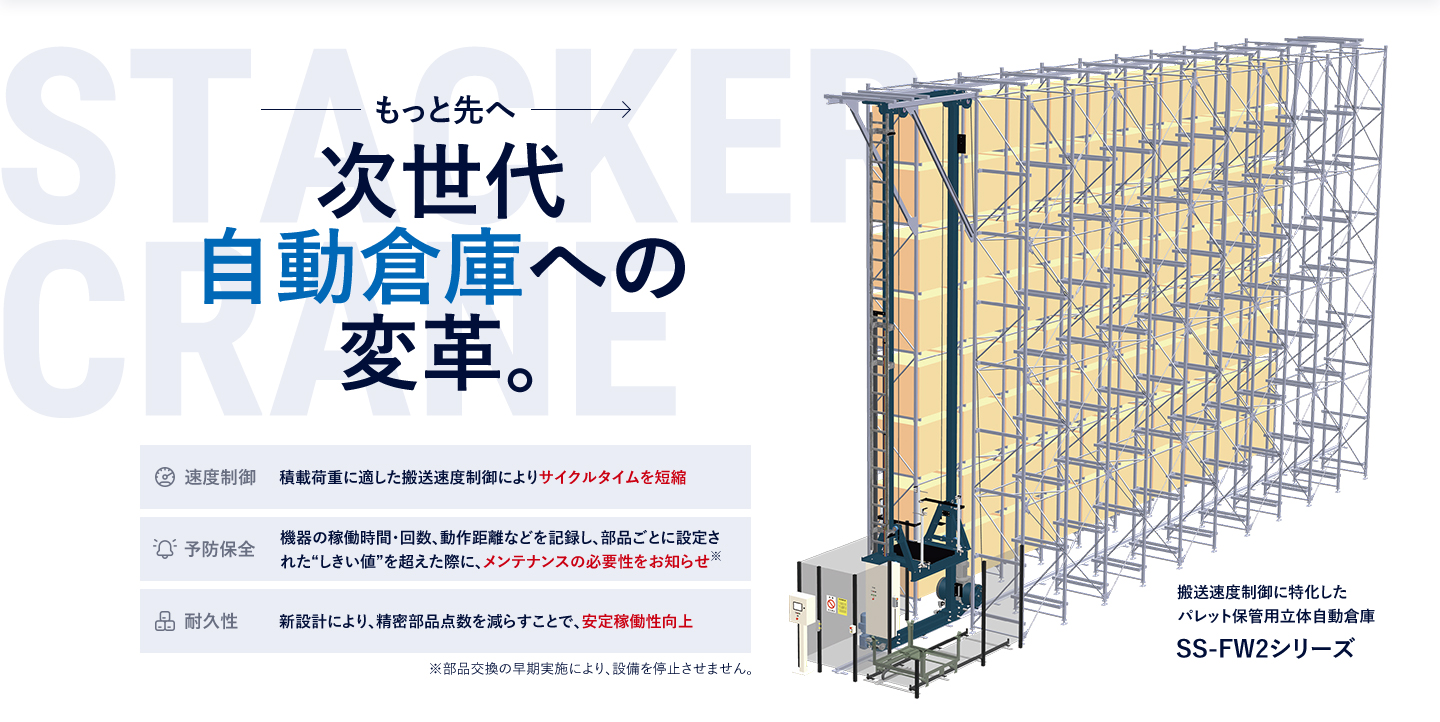 もっと先へ次世代自動倉庫への変革