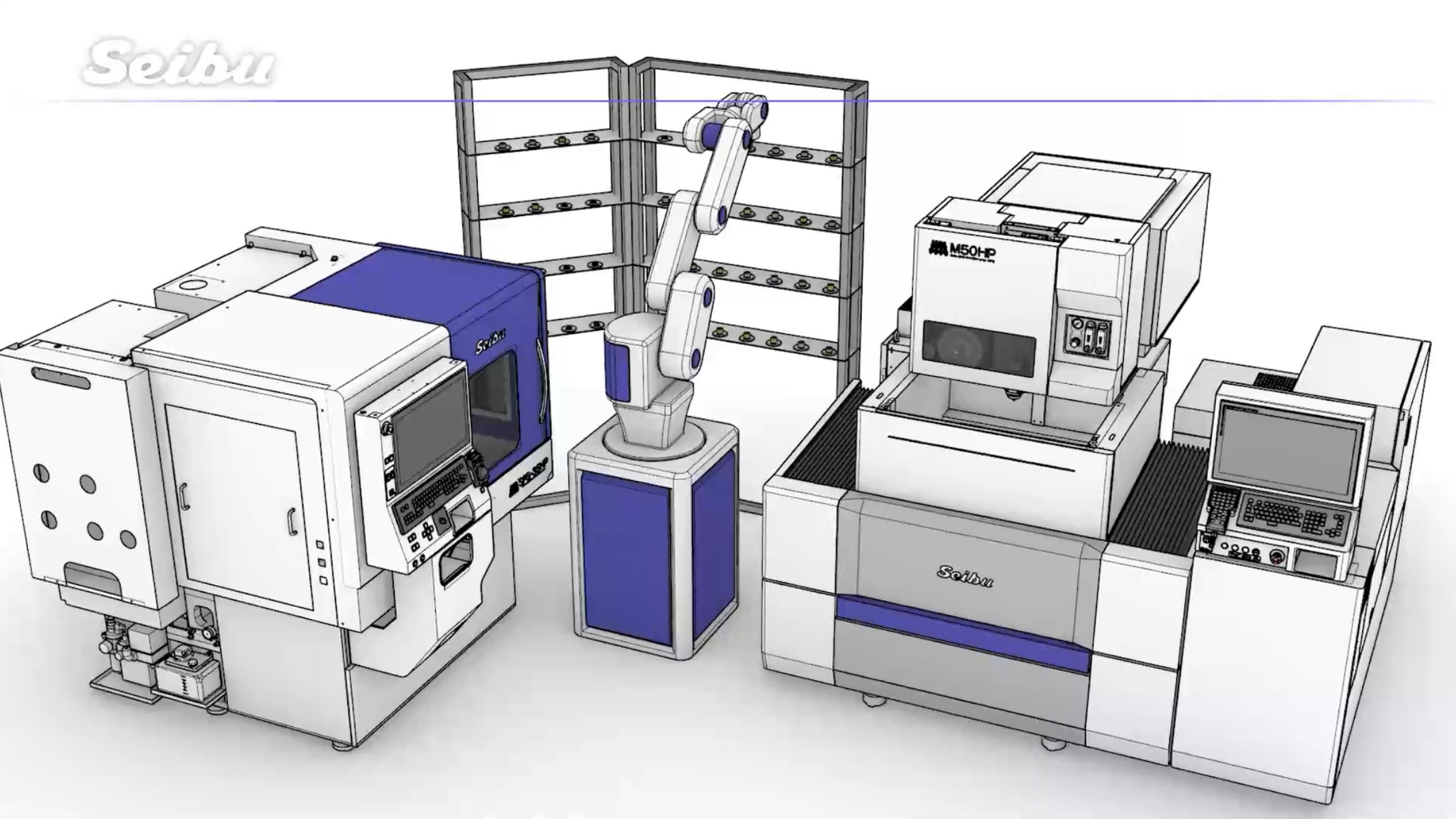 丸もの加工の高精度・一貫自動化セル